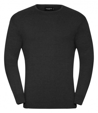 Russell Collection 717M Cotton Acrylic Crew Neck Sweater